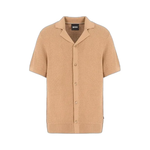 Short-Sleeved Knitted Polo Shirt
