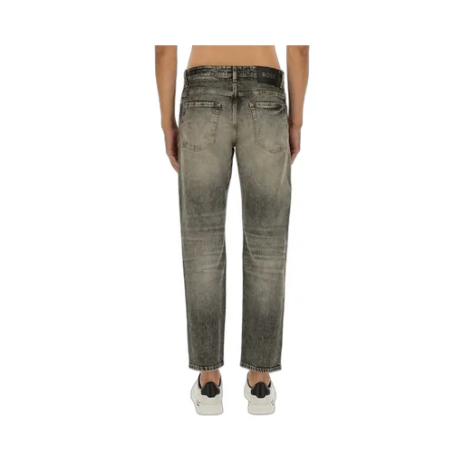 Distressed Straight-Leg Jeans