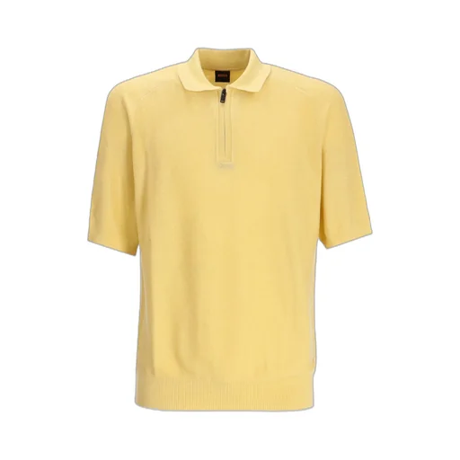 Short-Sleeved Knitted Polo Shirt