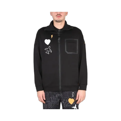 Zip-Up Track Jacket With Patches