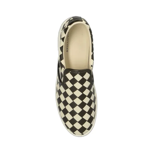 Checkerboard Slip-On Sneakers