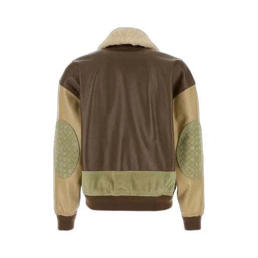 Bomber Jacket With Shearling Collar