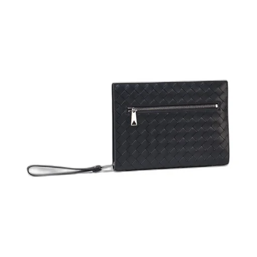 Intrecciato Leather Pouch
