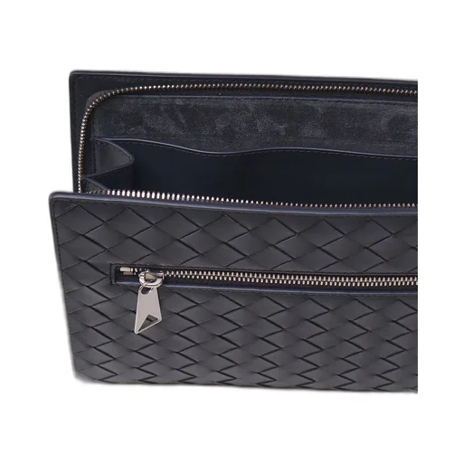 Intrecciato Leather Pouch