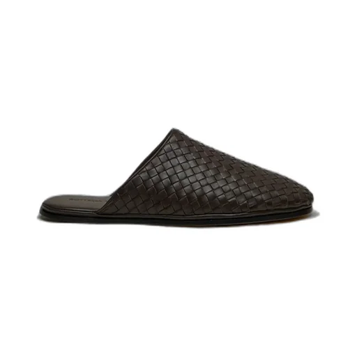 Intrecciato Leather Mules