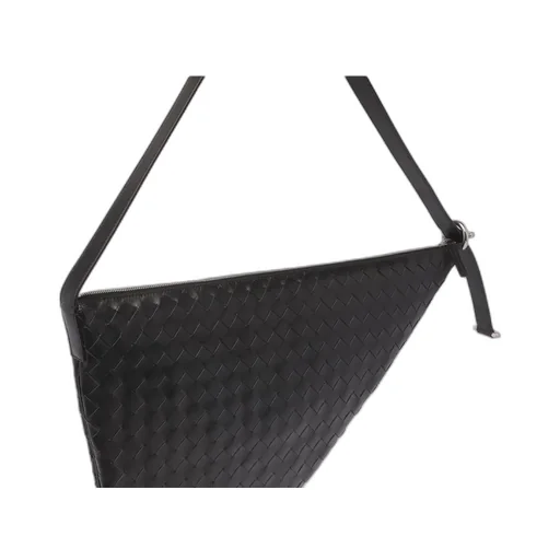 Triangular Woven Shoulder Bag