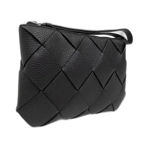 Woven Leather Clutch