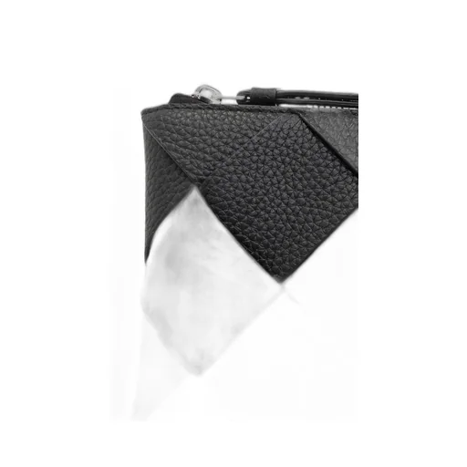 Woven Leather Clutch