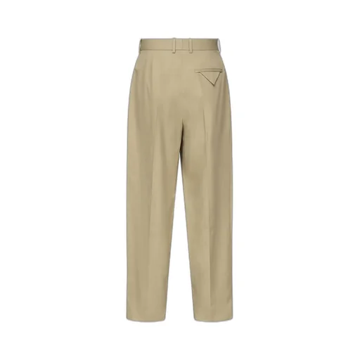 High-Waisted Pleated Trousers