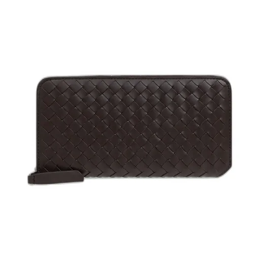 Intrecciato Zip-Around Wallet