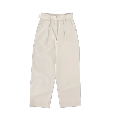 High-Waisted Pleated Wide-Leg Trousers