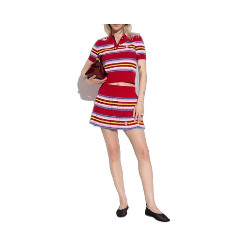 Mesh Ballet Flats With Chain Detail