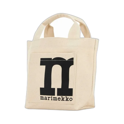 Logo Print Canvas Tote Bag