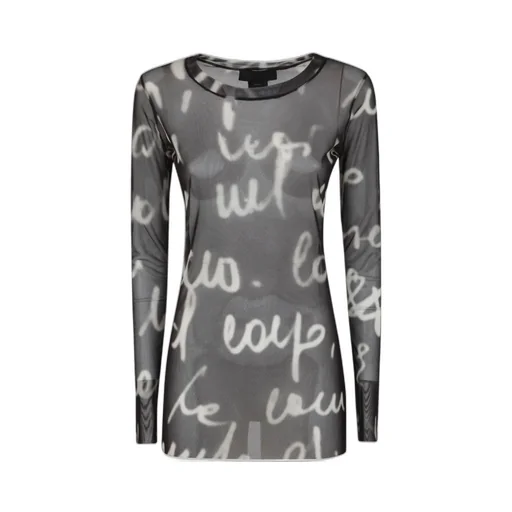 Long Sleeve Mesh Top