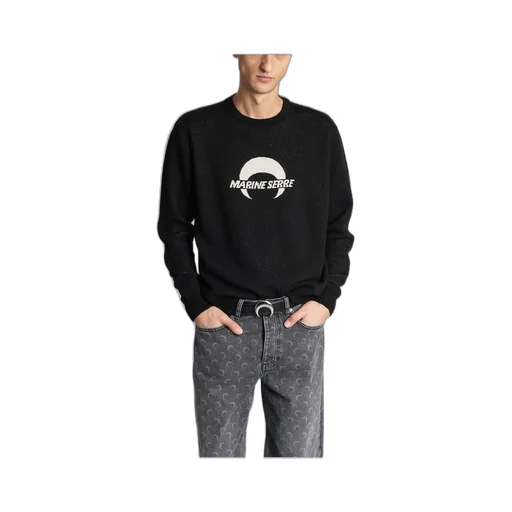Crescent Moon Print Sweater