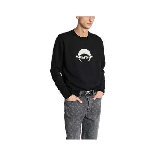 Crescent Moon Print Sweater