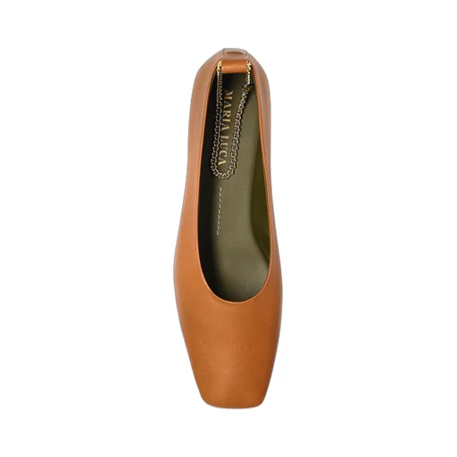 Ballet Flats With Chain Detail