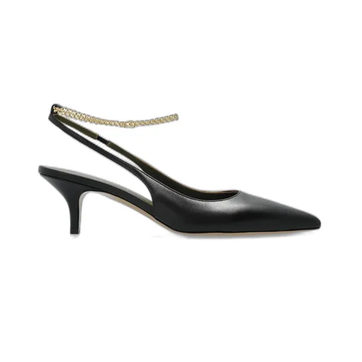Slingback Pumps With Crystal Ankle Strap