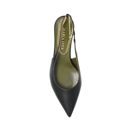 Slingback Pumps With Crystal Ankle Strap