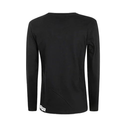 Long Sleeve T-Shirt With Bird And Cocktail Print