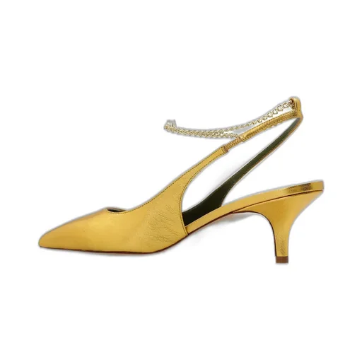 Slingback Pumps With Crystal Ankle Strap