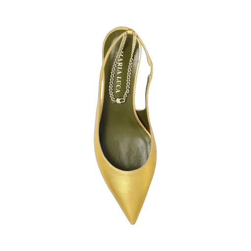 Slingback Pumps With Crystal Ankle Strap