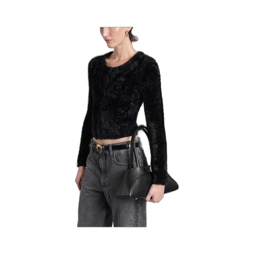 Fuzzy Cropped Cardigan