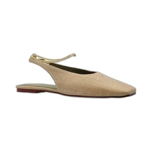 Square Toe Slingback Flats