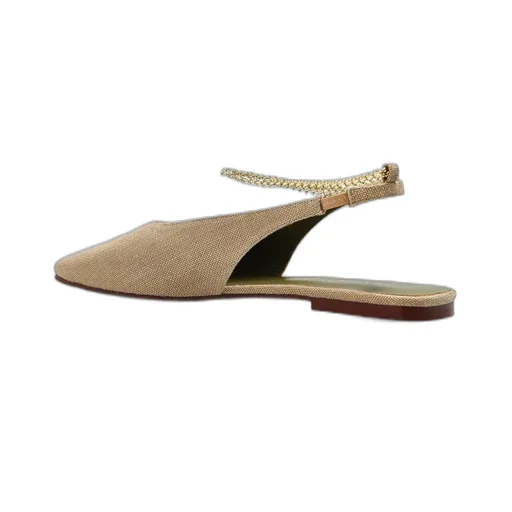Square Toe Slingback Flats