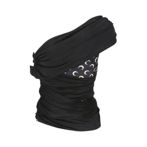 One-Shoulder Draped Top
