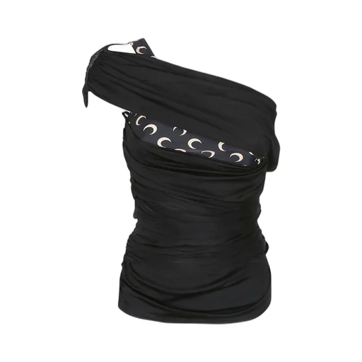 One-Shoulder Draped Top