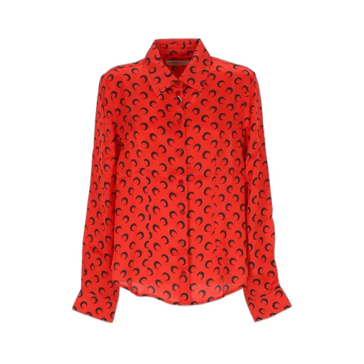 Crescent Moon Print Shirt