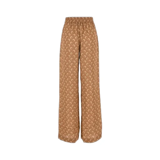 Logo Print Wide Leg Trousers