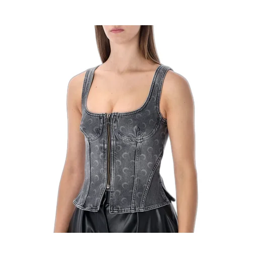 Denim Corset Top