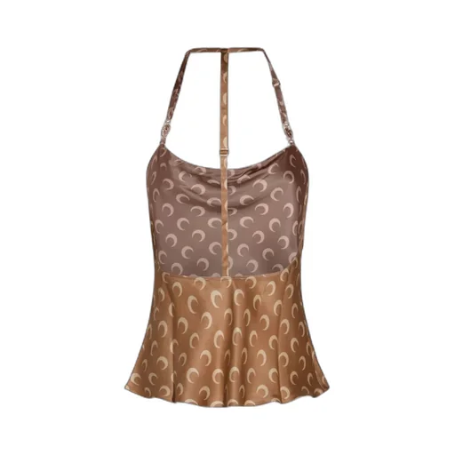 Cowl Neck Halter Top