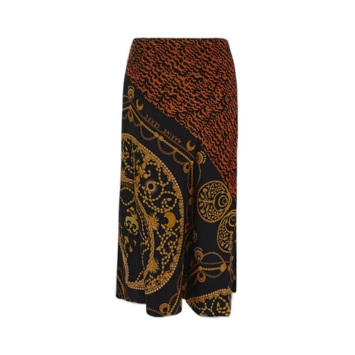 Printed Midi Skirt