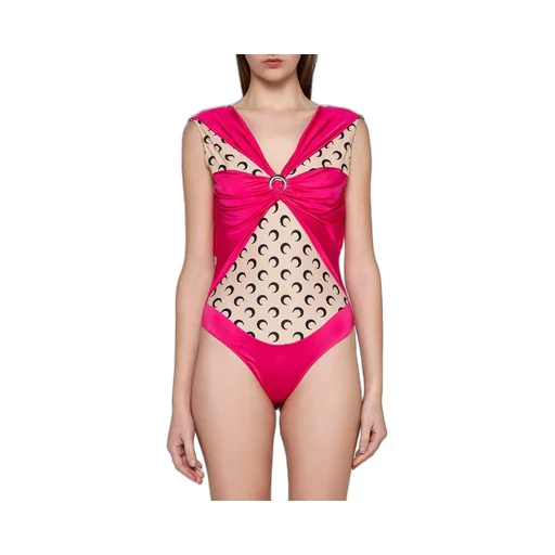 Crescent Moon Print Bodysuit