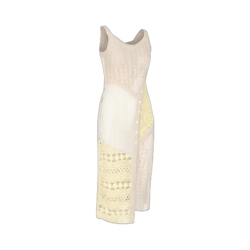 Patchwork Knit Dress