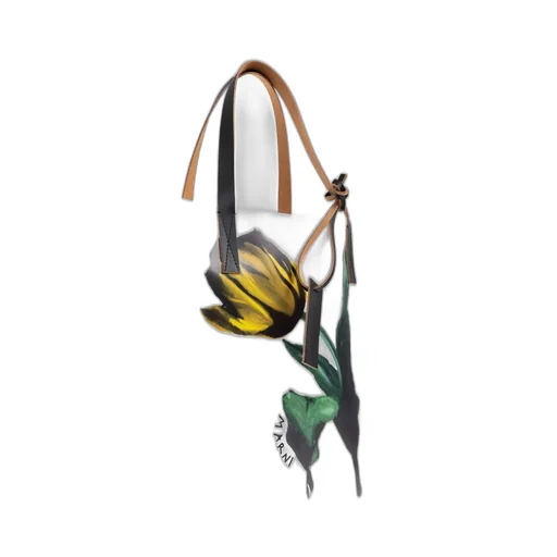 Tulip Print Shopper Bag