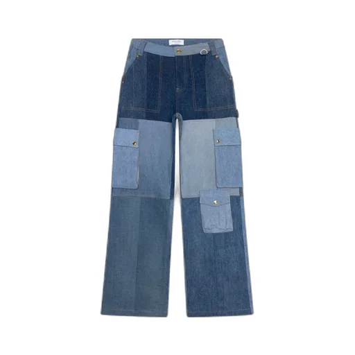 Patchwork Cargo Jeans