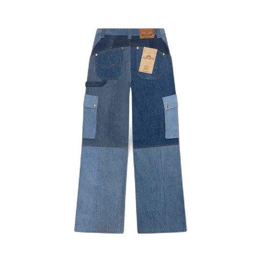 Patchwork Cargo Jeans