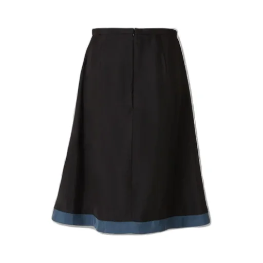 A-Line Skirt With Contrast Hem