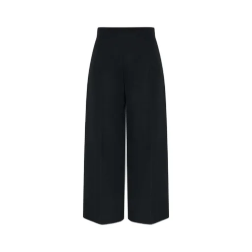 Wide-Leg Cropped Trousers