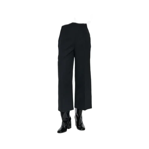 Wide-Leg Cropped Trousers