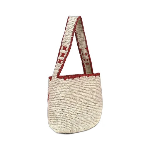 Raffia Hobo Bag