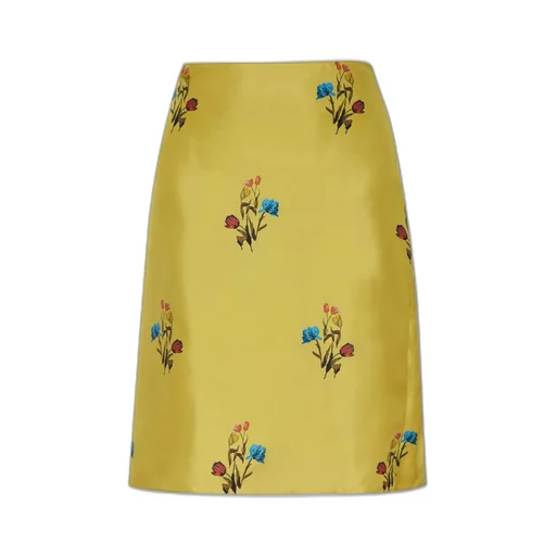 Floral Print Midi Skirt