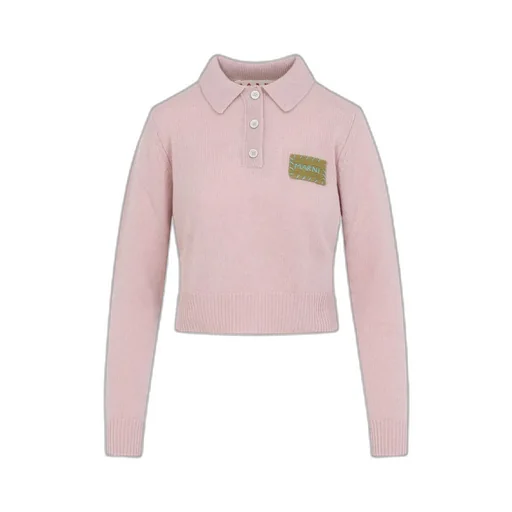 Cropped Polo Sweater