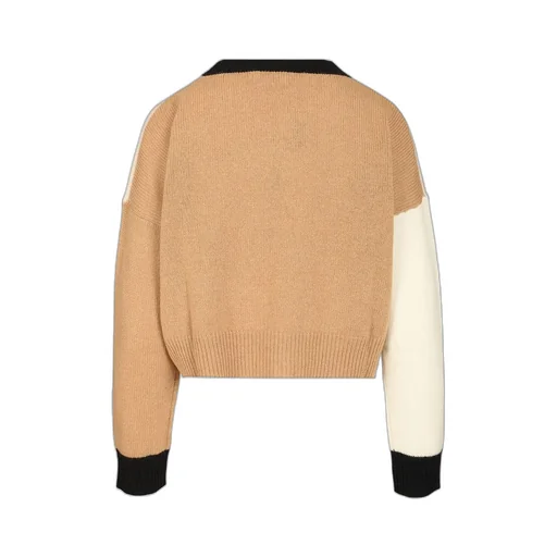 Colorblock Cropped Sweater