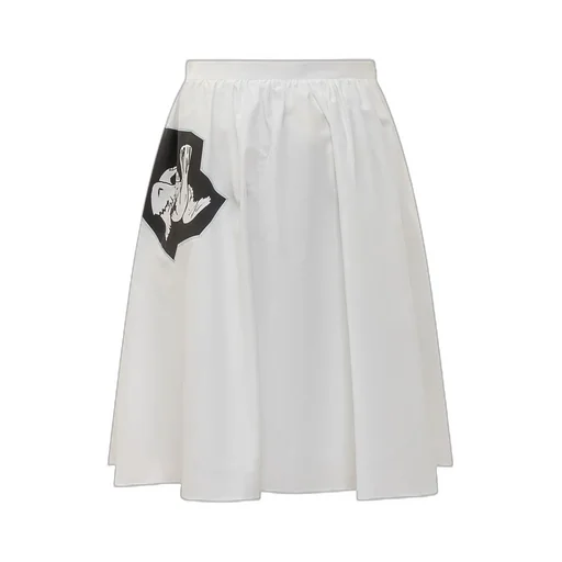 Midi Skirt With Graphic Patches