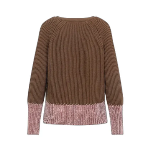 Colorblock Ribbed Cardigan